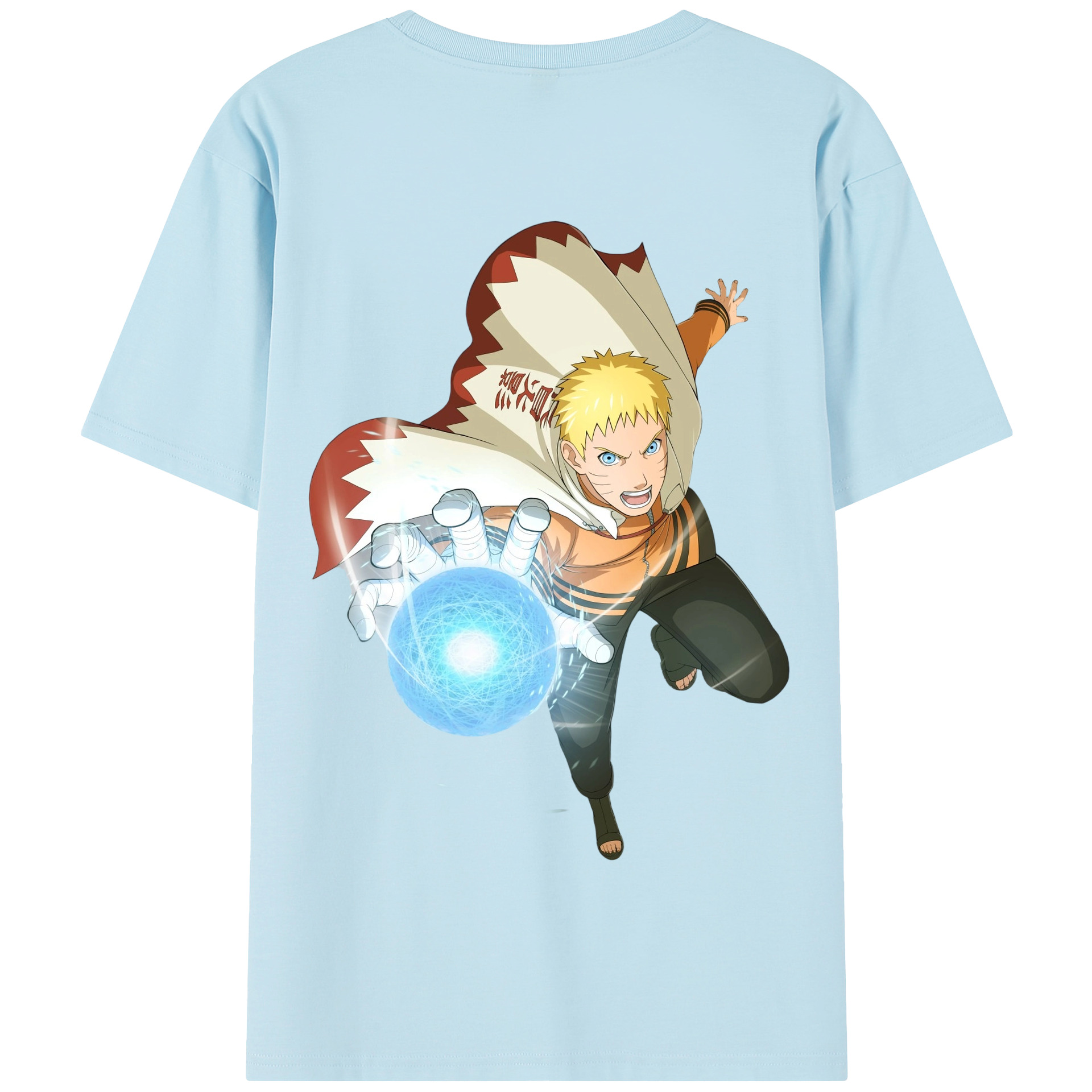 （画像用） NARUTO -ナルト- うずまき ナルト Uzumaki Naruto 綿100％半袖Tシャツ（背面プリント）